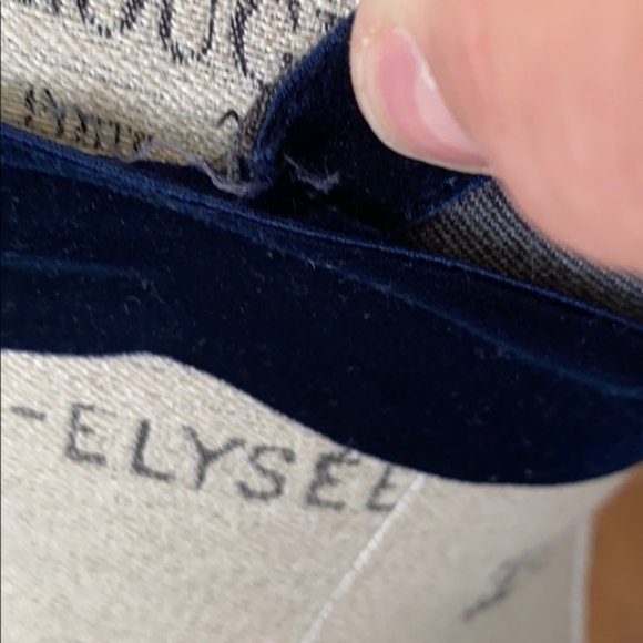 Alexander Wang Midnight Blue Velvet Trim Gray Bra - Picture 3 of 6